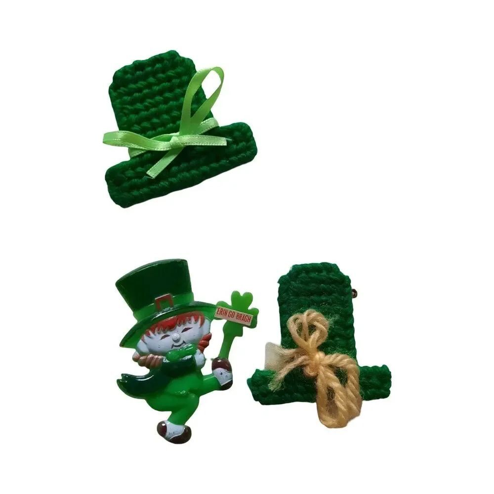 Green St. Patrick's Day Brooch Set - Unbranded